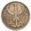 1951-1974 Germany Silver 5 Deutsche Mark Avg Circ
