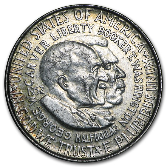 1951-54 P,D, or S Washington-Carver Half (Low Grade/Cleaned) 1951-54 P,D, or S Washington-Carver Half (Low Grade/Cleaned)