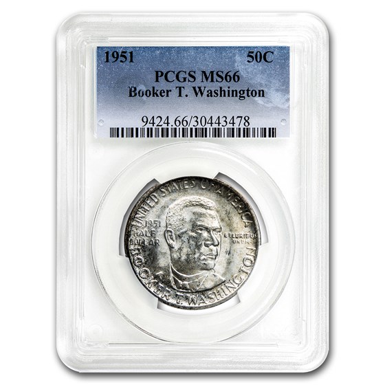 1951 Booker T. Washington Half MS-66 PCGS 1951 Booker T. Washington Half MS-66 PCGS