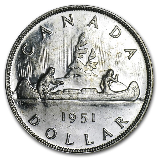 1951 Canada Silver Dollar George VI BU 1951 Canada Silver Dollar George VI BU