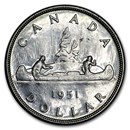 1951 Canada Silver Dollar George VI XF