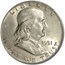 1951-D Franklin Half Dollar AU