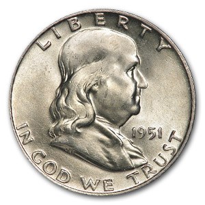 1951-D Franklin Half Dollar MS-62 1951-D Franklin Half Dollar MS-62