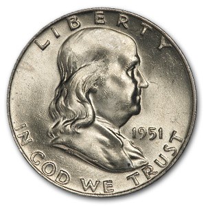 1951-D Franklin Half Dollar MS-63 1951-D Franklin Half Dollar MS-63