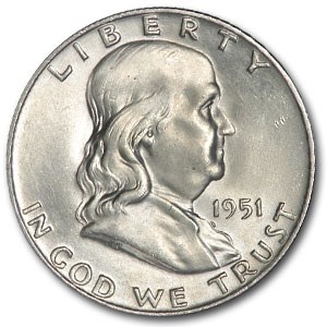 1951-D Franklin Half Dollar MS-64 (FBL) 1951-D Franklin Half Dollar MS-64 (FBL)