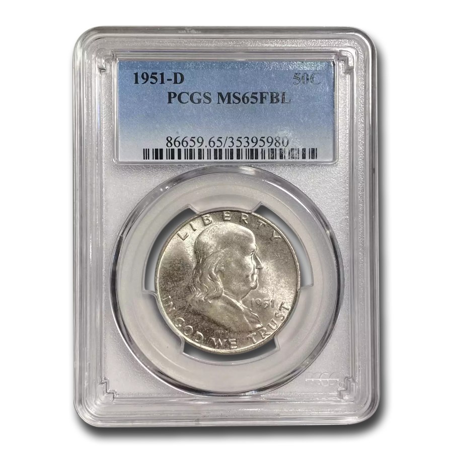 1951-D Franklin Half Dollar MS-65 PCGS (FBL)