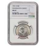 1951-D Washington Carver Commemorative Half Dollar MS-67 NGC