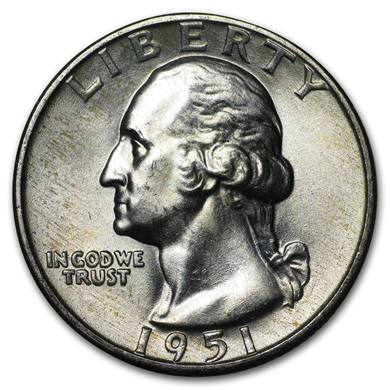 1951-D Washington Quarter BU 1951-D Washington Quarter BU