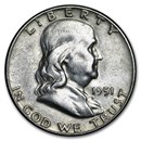 1951 Franklin Half Dollar Fine/XF