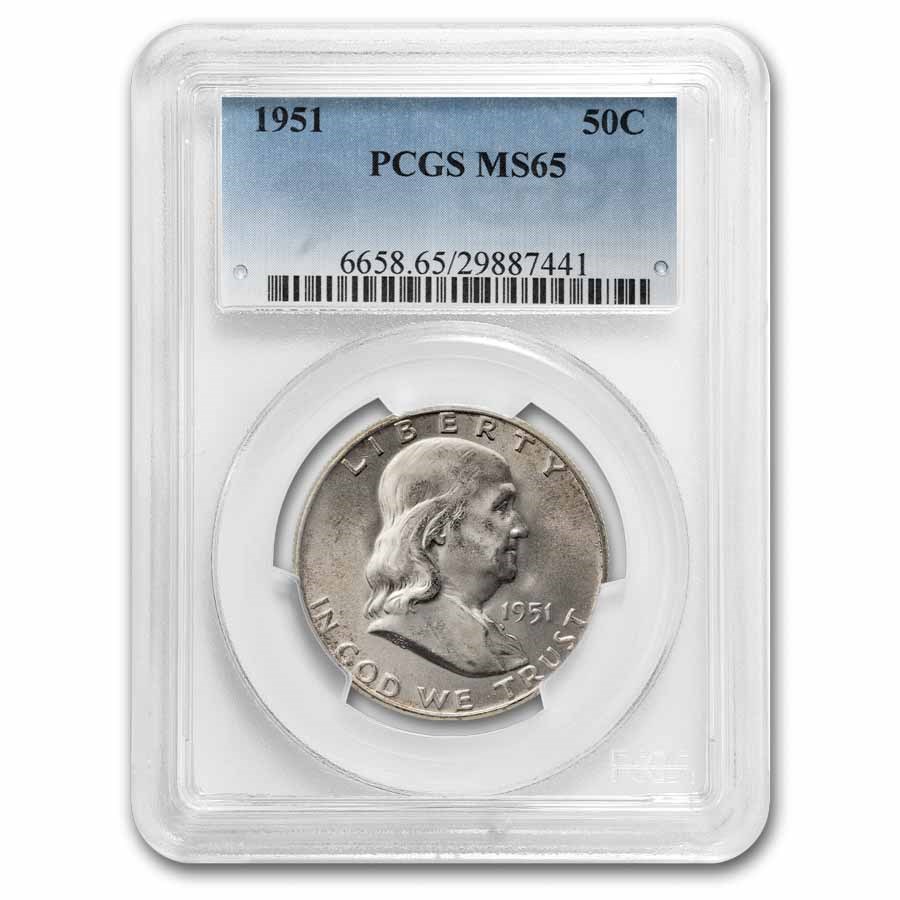 1951 Franklin Half Dollar MS-65 PCGS
