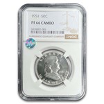 1951 Franklin Half Dollar PF-66 Cameo NGC