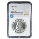 1951 Franklin Half Dollar PF-67 NGC