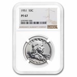 1951 Franklin Half Dollar PF-67 NGC