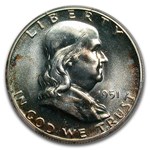 1951 Franklin Half Dollar PR-64 PCGS CAC