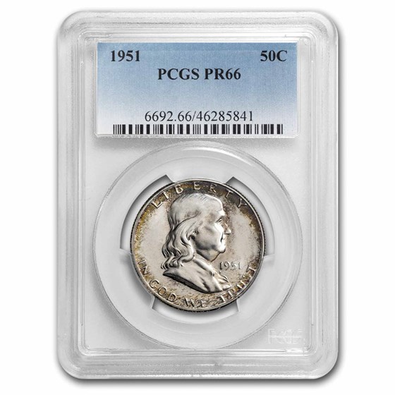 1951 Franklin Half Dollar PR-66 PCGS 1951 Franklin Half Dollar PR-66 PCGS