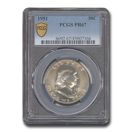 1951 Franklin Half Dollar PR-67 PCGS 1951 Franklin Half Dollar PR-67 PCGS
