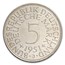 1951-J Germany Silver 5 Deutsche Mark BU