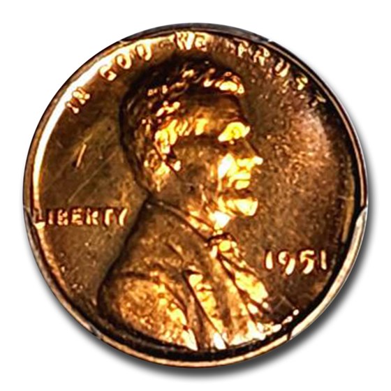 1951 Lincoln Cent PR-66 PCGS (Red) 1951 Lincoln Cent PR-66 PCGS (Red)