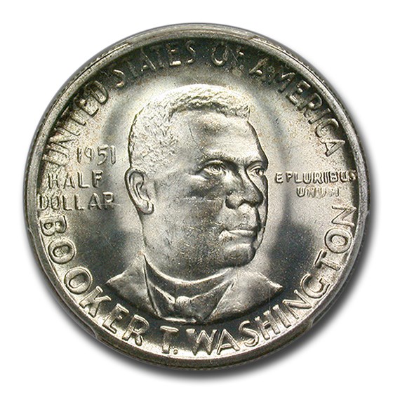 1951-S Booker T. Washington Half Dollar MS-66 PCGS 1951-S Booker T. Washington Half Dollar MS-66 PCGS