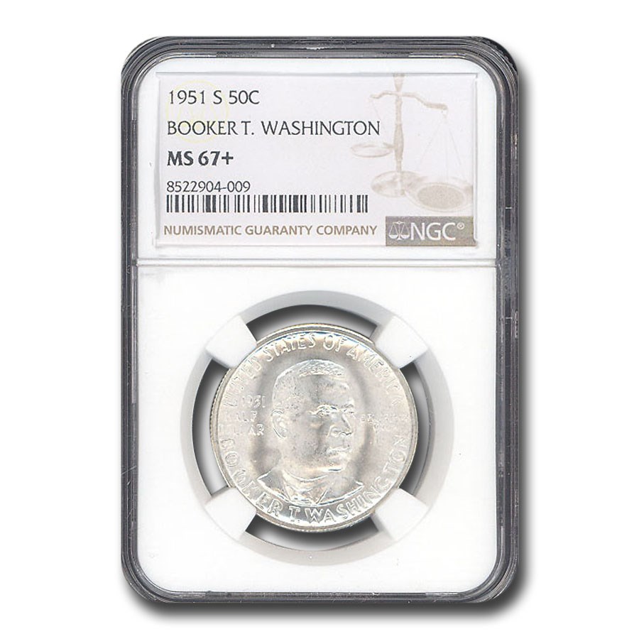 1951-S Booker T. Washington Half Dollar MS-67+ NGC