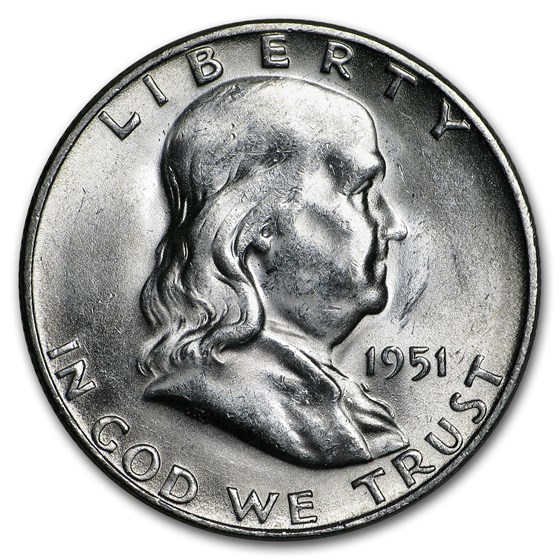 1951-S Franklin Half Dollar AU 1951-S Franklin Half Dollar AU