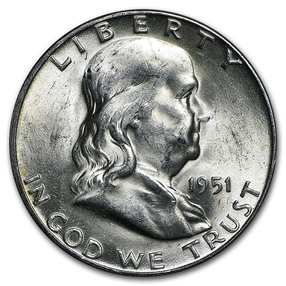 1951-S Franklin Half Dollar BU 1951-S Franklin Half Dollar BU