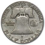 1951-S Franklin Half Dollar Fine/XF
