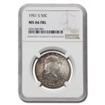 1951-S Franklin Half Dollar MS-66 NGC (FBL)