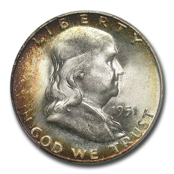 1951-S Franklin Half Dollar MS-66+ PCGS 1951-S Franklin Half Dollar MS-66+ PCGS