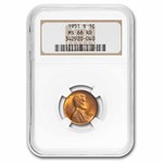 1951-S Lincoln Cent MS-66 NGC (Red)