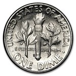 1951-S Roosevelt Dime 50-Coin Roll BU