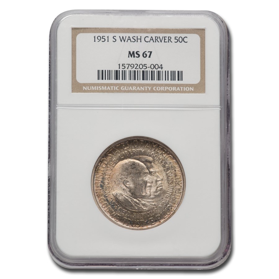 1951-S Washington Carver Half Dollar Commem MS-67 NGC