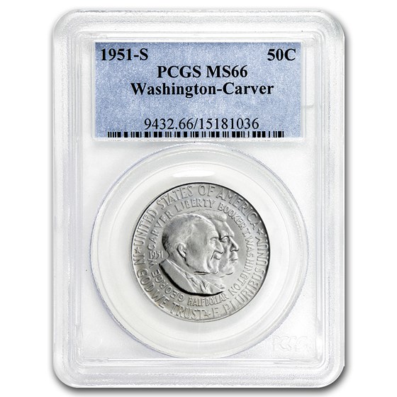 1951-S Washington-Carver Half MS-66 PCGS 1951-S Washington-Carver Half MS-66 PCGS