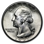 1951-S Washington Quarter 40-Coin Roll BU