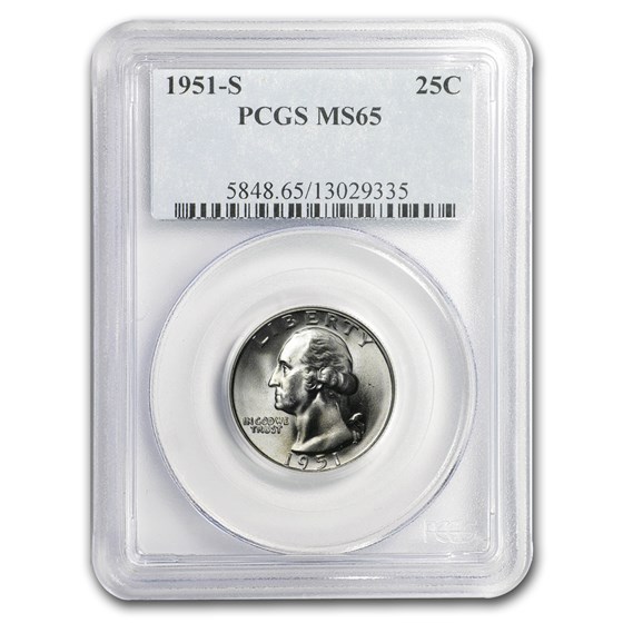 1951-S Washington Quarter MS-65 PCGS 1951-S Washington Quarter MS-65 PCGS