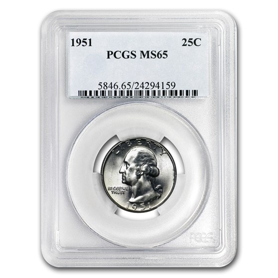 1951 Washington Quarter MS-65 PCGS 1951 Washington Quarter MS-65 PCGS