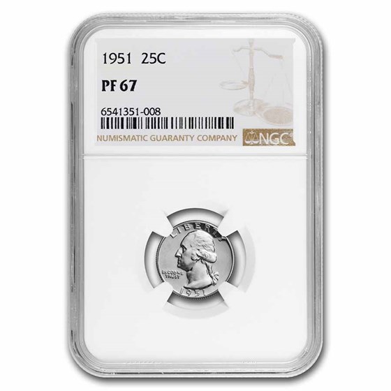 1951 Washington Quarter PF-67 NGC 1951 Washington Quarter PF-67 NGC