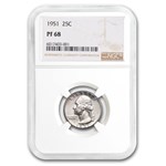 1951 Washington Quarter PF-68 NGC