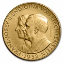 1952-B Liechtenstein Gold 100 Franken BU