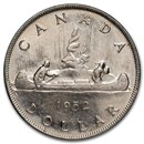 1952 Canada Silver Dollar George VI AU
