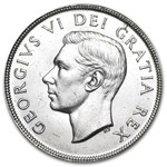 1952 Canada Silver Dollar George VI BU