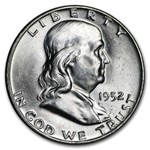 1952-D Franklin Half Dollar 20-Coin Roll BU