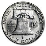 1952-D Franklin Half Dollar 20-Coin Roll BU