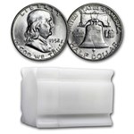 1952-D Franklin Half Dollar 20-Coin Roll BU