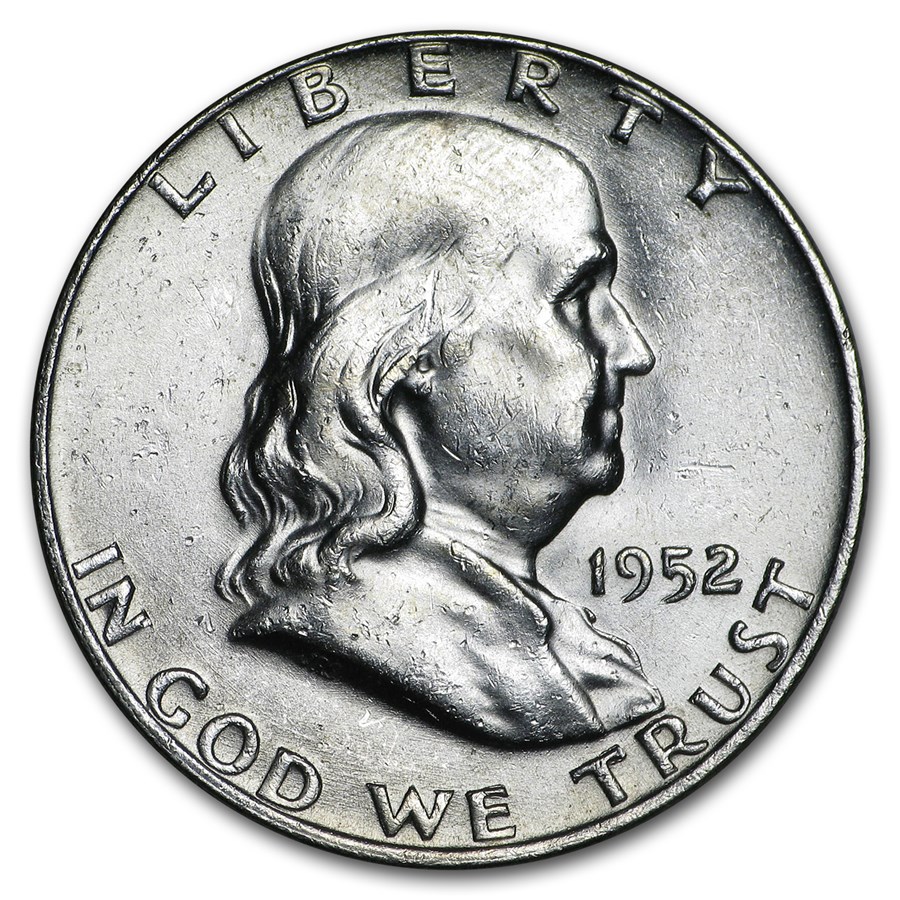 1952-D Franklin Half Dollar AU