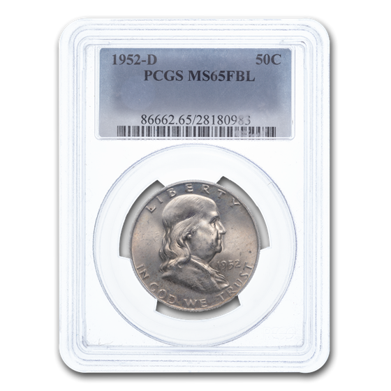 1952-D Franklin Half Dollar MS-65 PCGS (FBL) 1952-D Franklin Half Dollar MS-65 PCGS (FBL)
