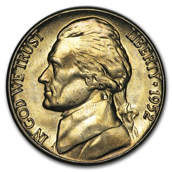 1952-D Jefferson Nickel BU 1952-D Jefferson Nickel BU