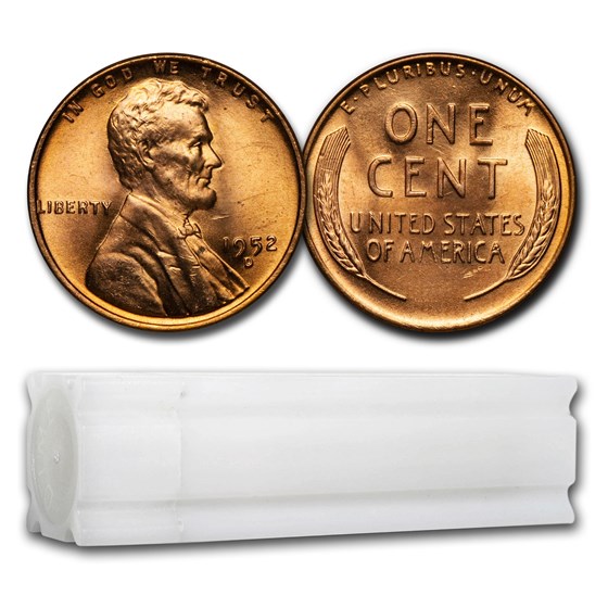 1952-D Lincoln Cent 50-Coin Roll BU 1952-D Lincoln Cent 50-Coin Roll BU