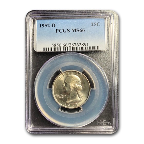 1952-D Washington Quarter MS-66 PCGS 1952-D Washington Quarter MS-66 PCGS