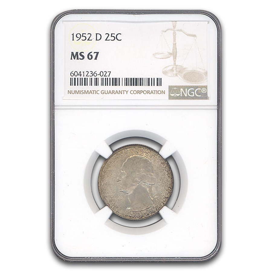 1952-D Washington Quarter MS-67 NGC